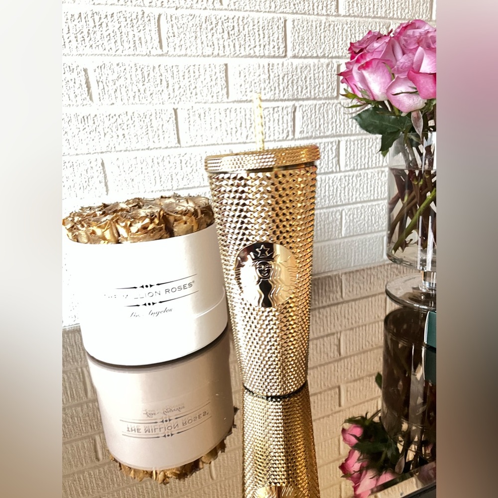 Brand New Starbucks Tumbler Cup Gold